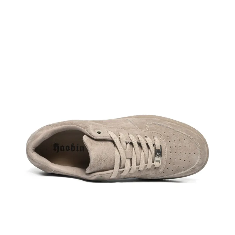 Haobin Low-Top Skateboard Shoes Unisex Camel-14