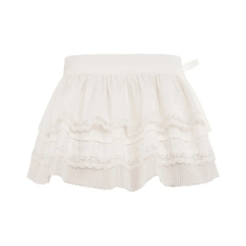 UNIFREE Casual Short Skirts Women's White-3