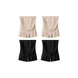 M1534-G Set-Belly Support Anti-Exposure Shorts-Skin+Skin+Black+Black (4 Pack)