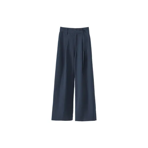 Fstudio Casual Pants Women's Navy Blue