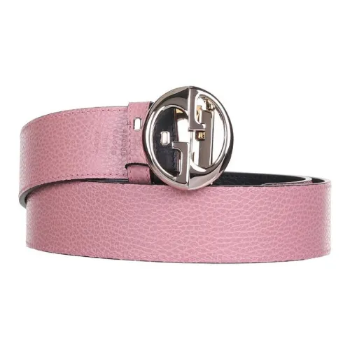 GUCCI Calfskin Leather Belts Women's Pink -