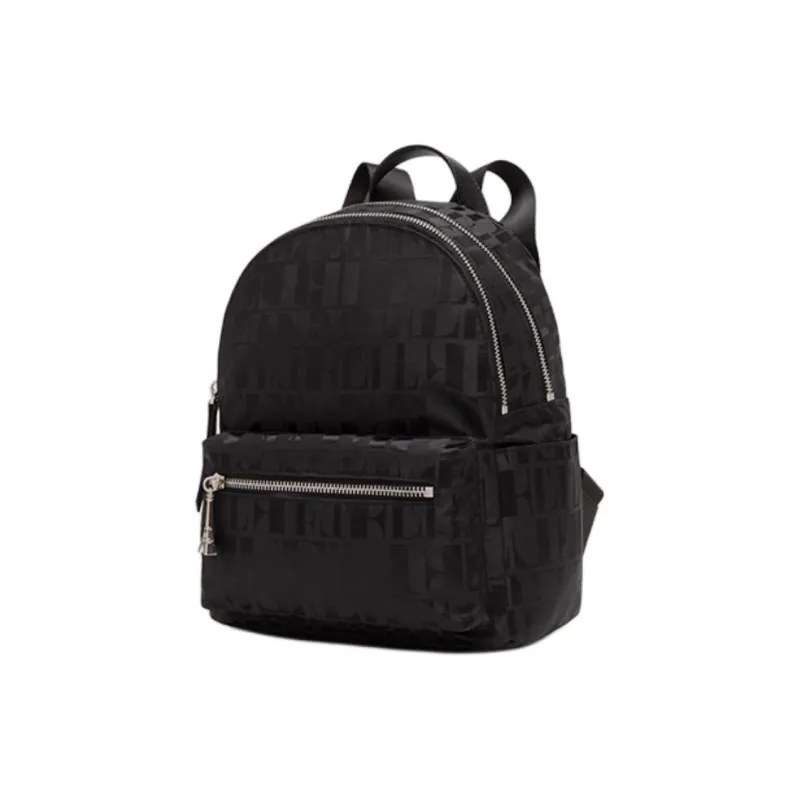 ELLE Fabric Backpack Medium Size Women's Black-1