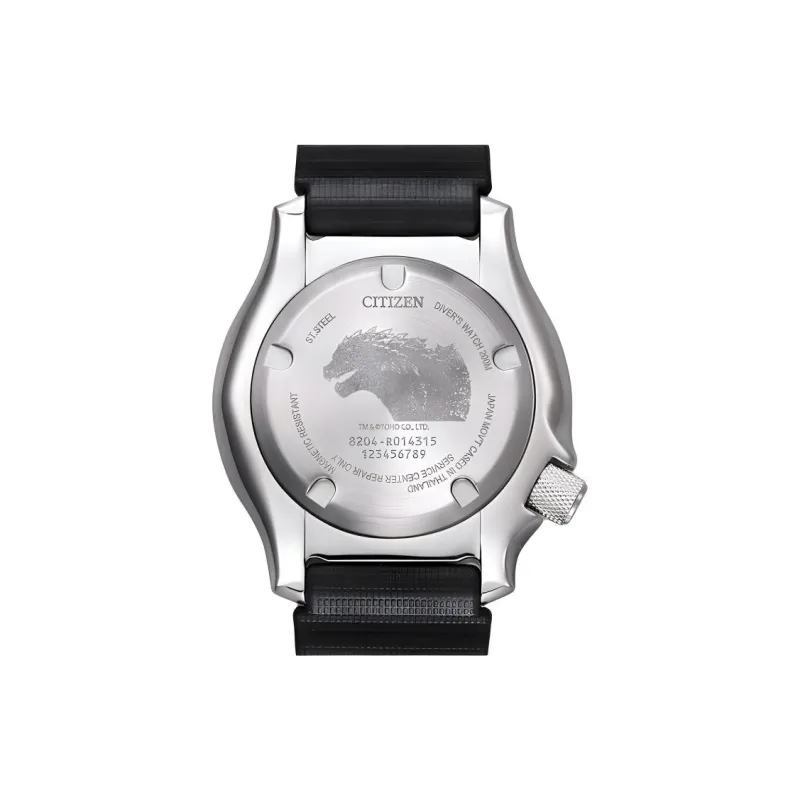 CITIZEN Automatic Mechanical Movement PU Strap Watch Men's Watches Red Watch Dial-3