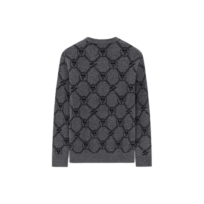 KARL LAGERFELD FW23 Sweater Men's Medium Gray-1