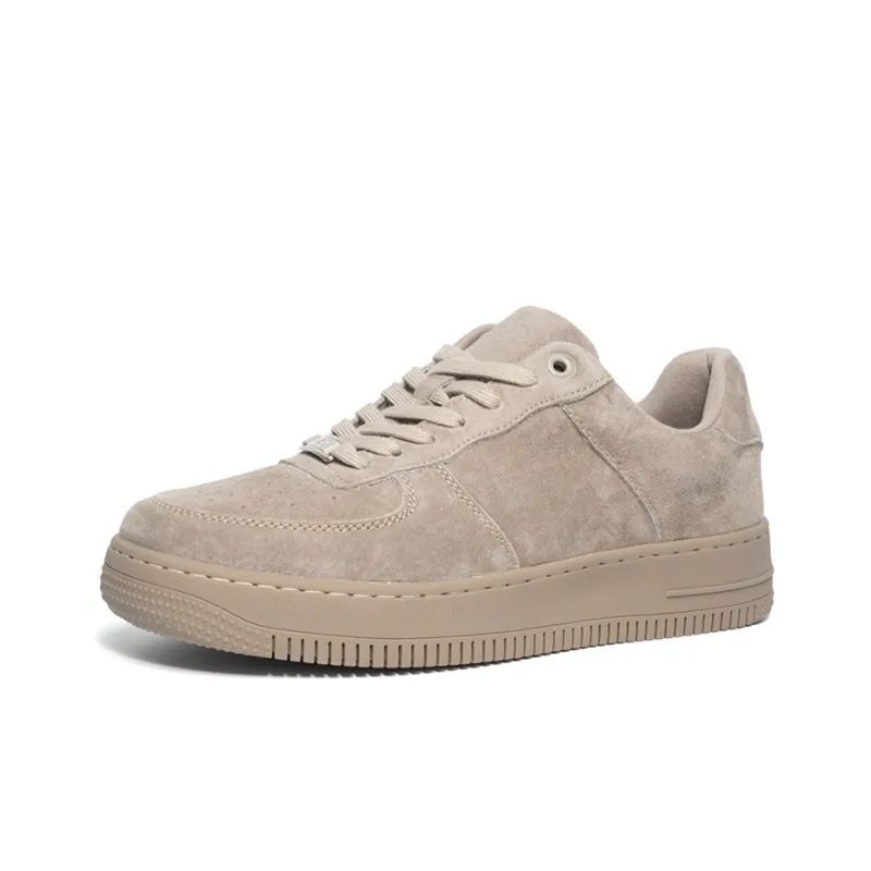 Haobin Low-Top Skateboard Shoes Unisex Camel-15