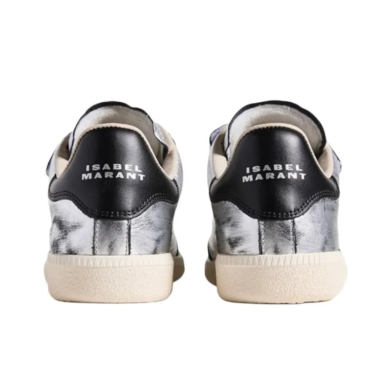 ISABEL MARANT Beth Skateboard Shoes Women's Silver-4