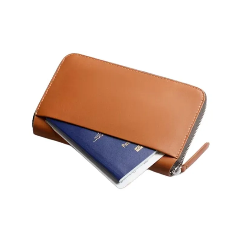 BELLROY Leather Passport Holder Unisex Brown-1
