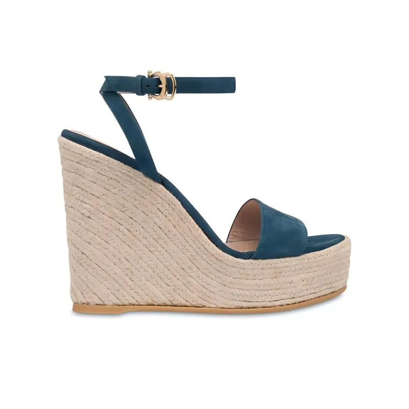 Pollini Playa Strap Sandals 13cm Women's Dark Blue-1