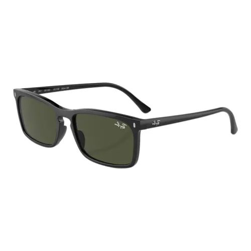 RayBan Plate Frame Irregular Shape Sunglasses Womens Black
