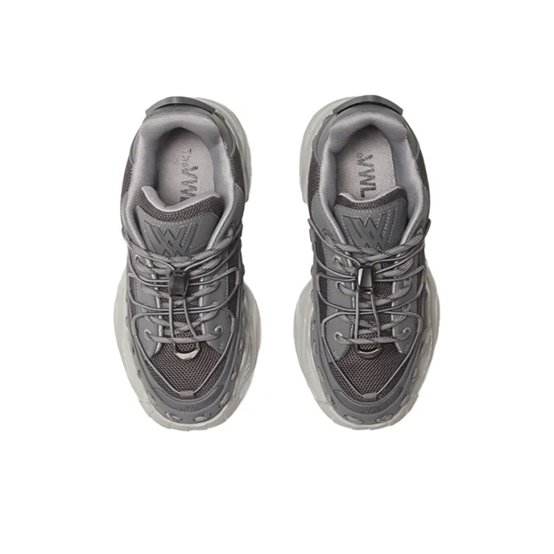 VWL Mid Top Chunky Sneakers Unisex Light Gray-4
