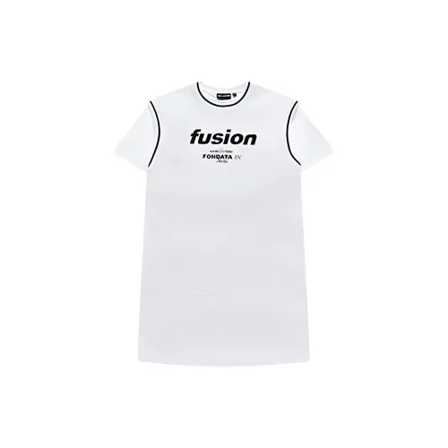 FILA FUSION INLINE UNIFORM Short-Sleeved Dresses Women's Standard White