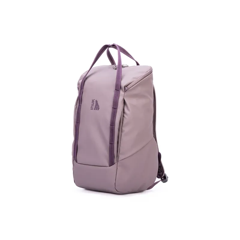 INUK Recycled Fiber Coated Fabric Backpack Tubas Unisex Morning Mist Purple-2