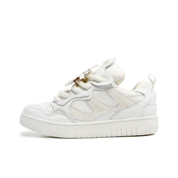 MR.PESIN Low Top Skateboard Shoes Unisex White