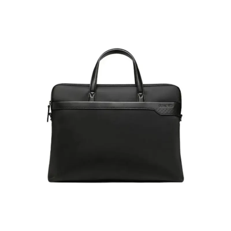 SAMSONITE Nylon With Leather Handbag Briefcase Medium Size Men's Black-0