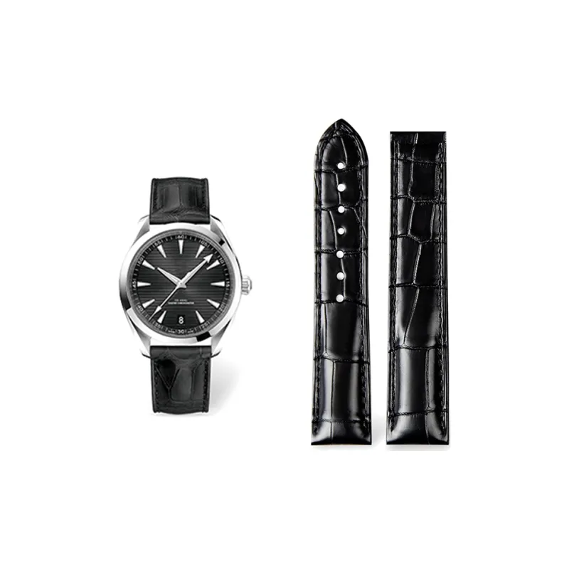 Craftsman Omega Compatibility Watch Band Genuine Leather Material-1