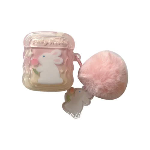 GUCADI For Airpods 1/2/3 Airpods Pro1/2 Korean-Style Wave Tulip Rabbit Apple Bluetooth Headphone Case