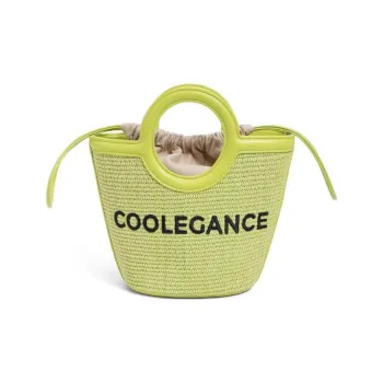 BELLE Fabric Tote Bag Shopping Bag Shoulder Bag Crossbody Bag Handbag Medium Size Women's Green