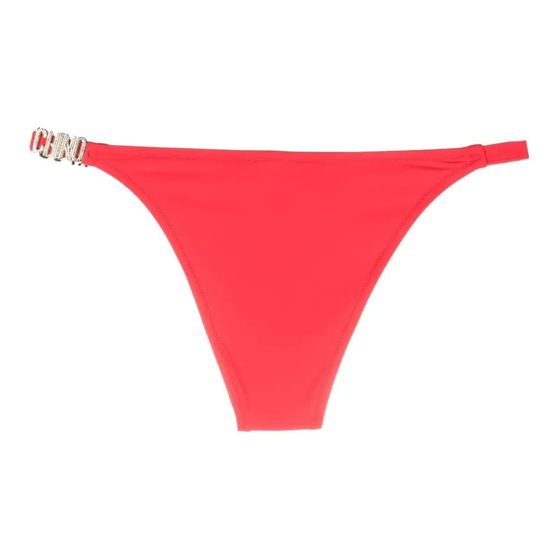 MOSCHINO Logo plaque Bikini Bottoms-1