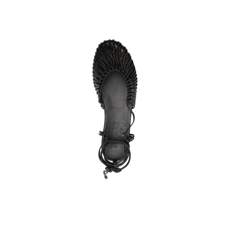 HEREU Mantera Knotted Leather Sandals-4