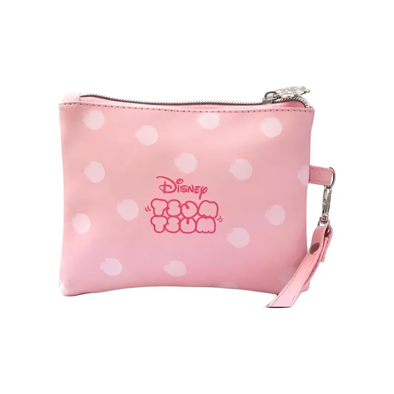 Disney PU Handbag Makeup Bag Toiletry Bag Regular Unisex Pink-2
