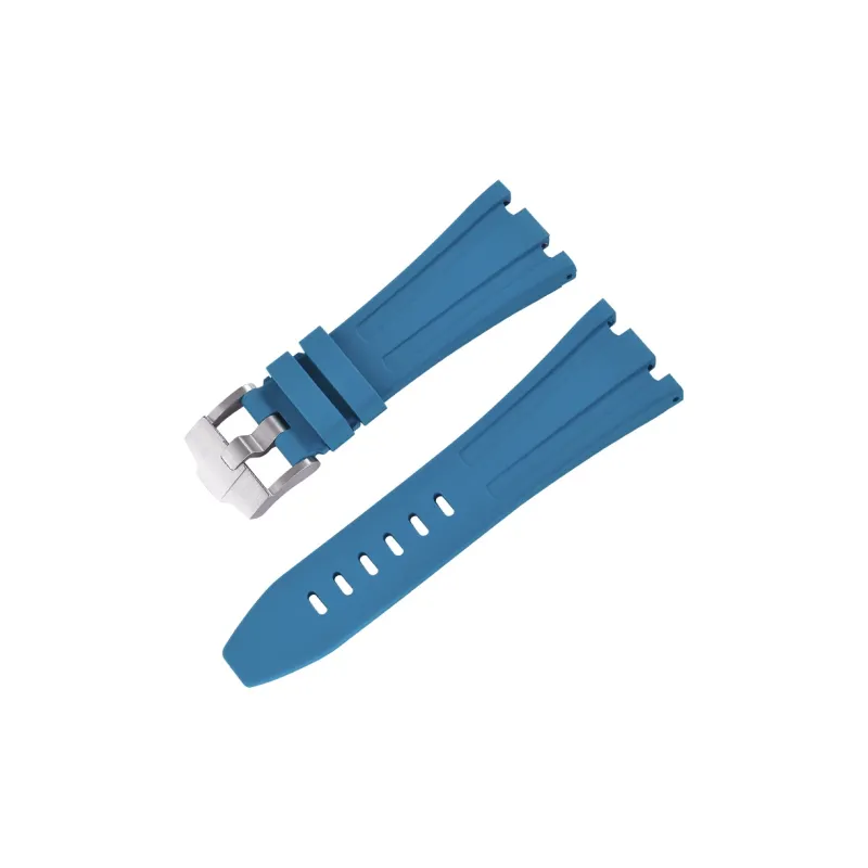 VAGENARI Fluoroelastomer Strap Compatibility With AP 26470.26480 Pin Buckle Models Watch Band Unisex-14