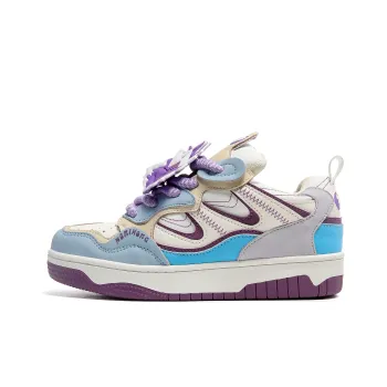 MR.PESIN Low Top Couple Skateboard Shoes Unisex Purple