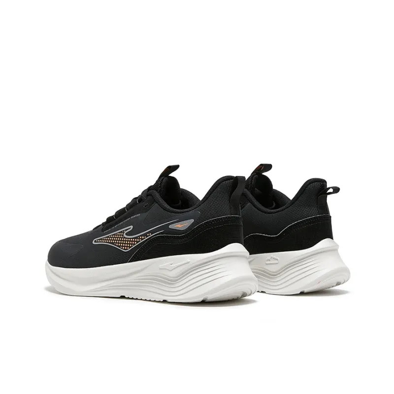 Erke Cushioning, Slip Resistant, Abrasion Resistant, Breathable, Lightweight Coverage Low Top Running Shoes Men's Black-2