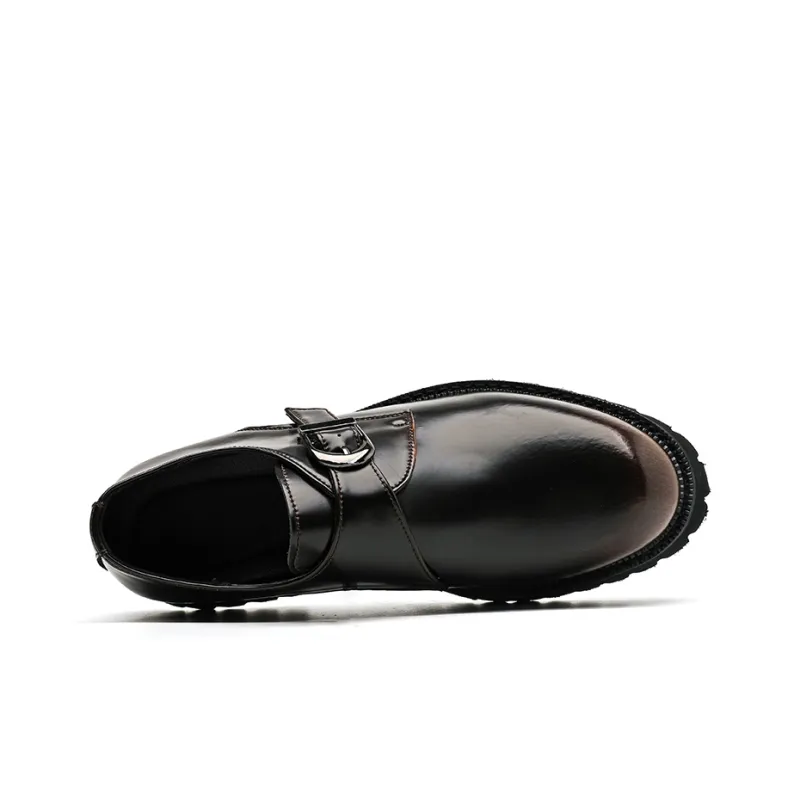 XIAOTOULANG Men's Casual Shoes Men Low Top Black/Brown-7