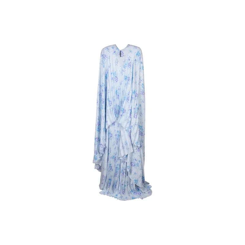 Balenciaga Floral Print Pleated Dress-1