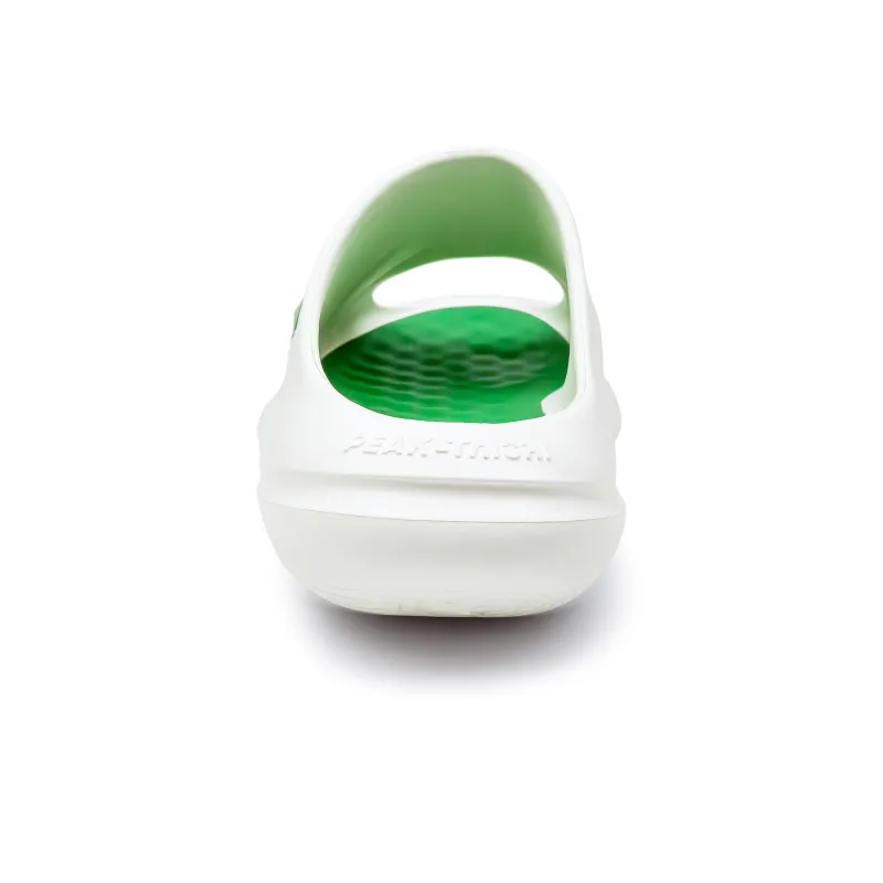 PEAK Sports Slippers Unisex White Green-5