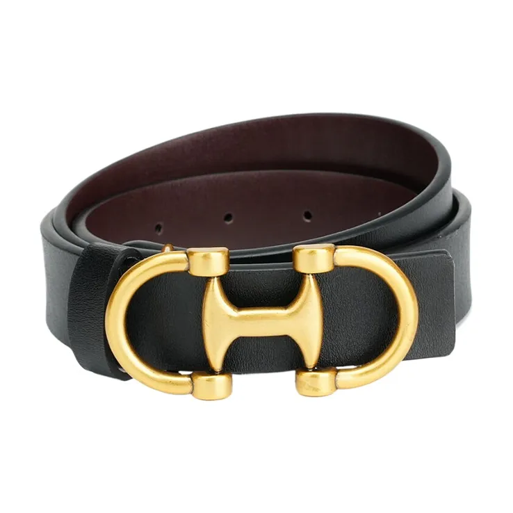 CARTELO Cow Leather Belts Women's Width 2.8CM-2