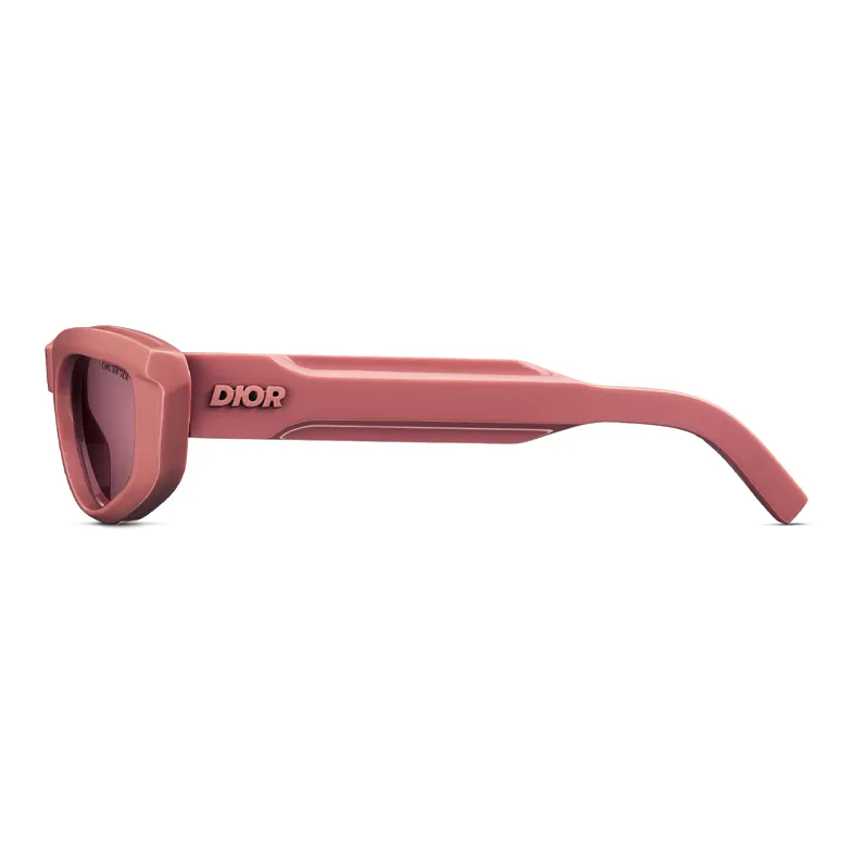 DIOR Acetate Irregular Shape Sunglasses Men's Pink-2