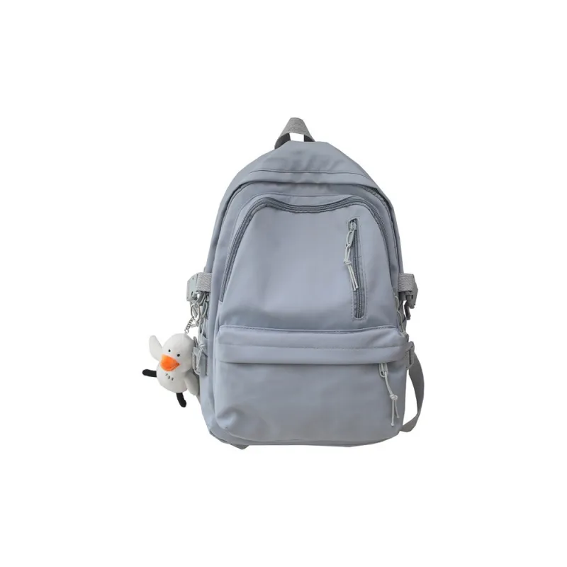 GKY Nylon Backpack Regular Unisex Blue/Black/Pink/Yellow/White-1