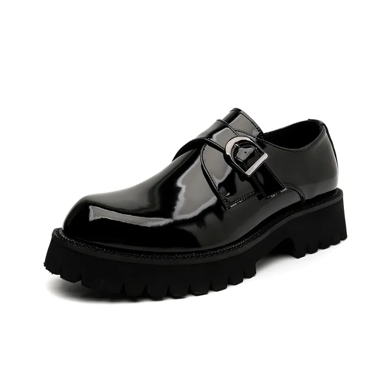 XIAOTOULANG Men's Casual Shoes Men Low Top Black/Brown-4