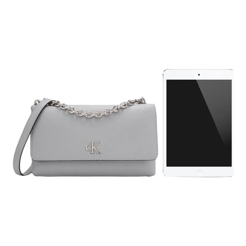 CALVIN KLEIN Synthetic Material Crossbody Bag Women's Urban Gray-4
