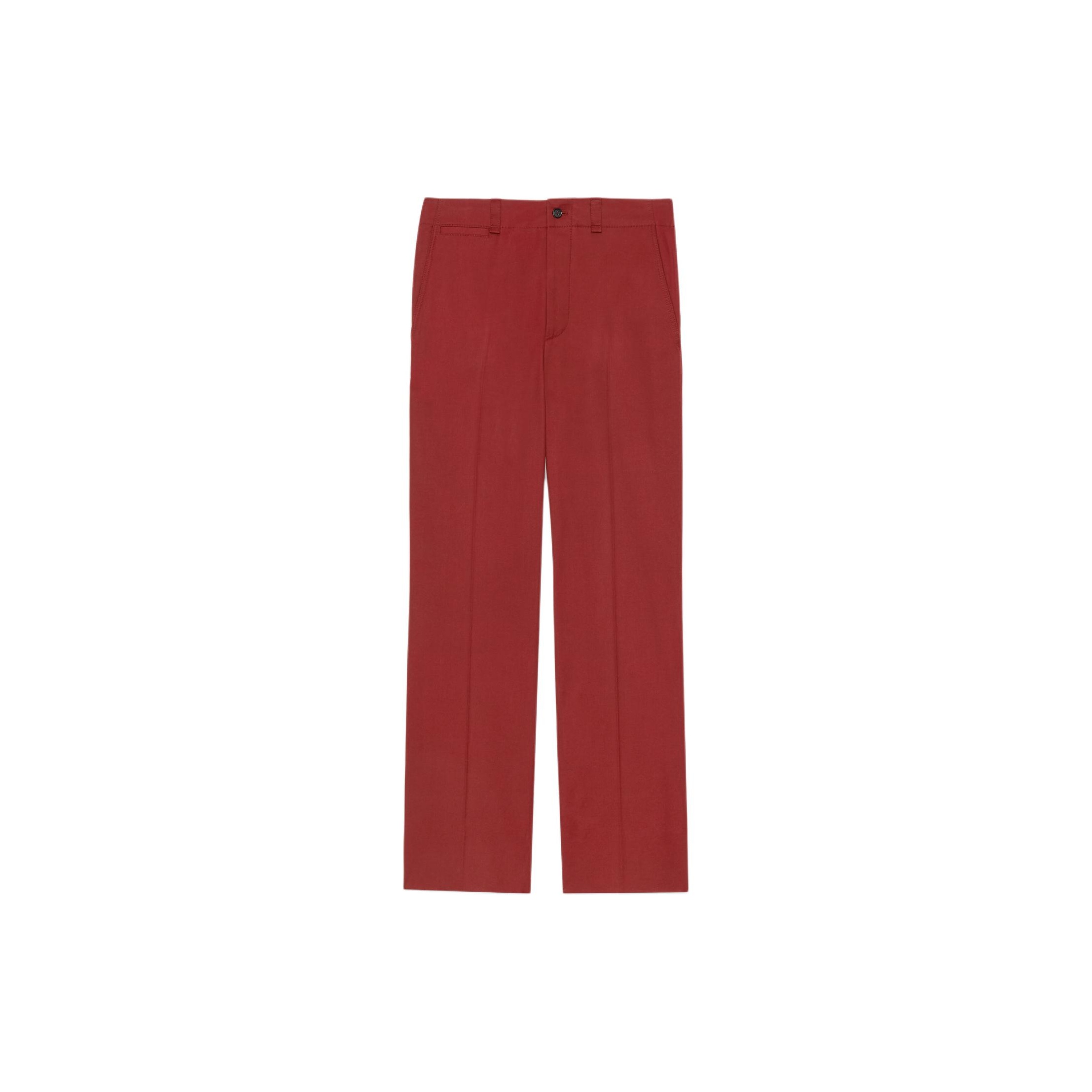 SAINT LAURENT High Waist Tapered Pants - POIZON
