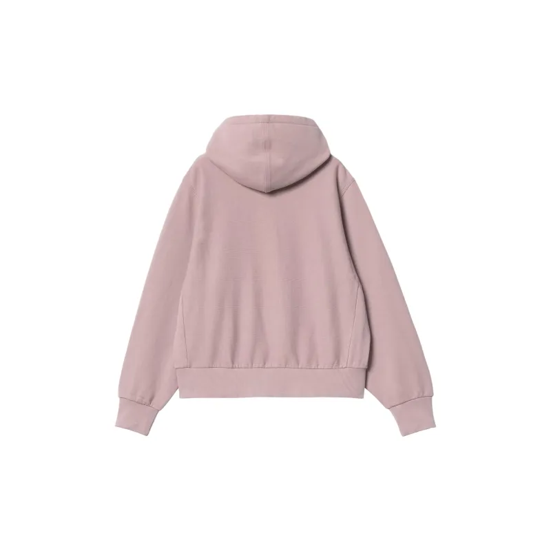 Carhartt WIP SS24 W' Hooded American Script Swea Sweatshirt Women's Pink-1