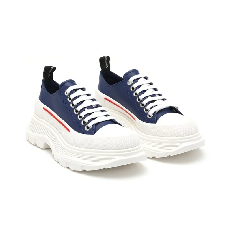 Alexander McQueen Tread Slick Sneakers 'Navy White Red' Women's-2