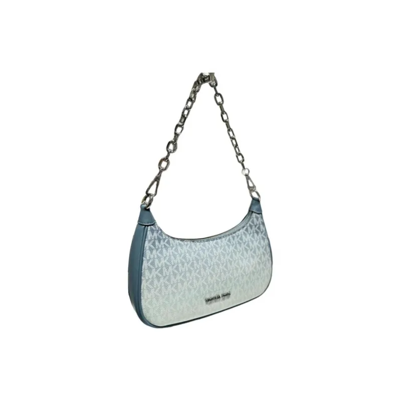 MICHAEL KORS Coated Canvas With Polyester Lining Portable Crossbody Bag Shoulder Bag Unisex Blue-2