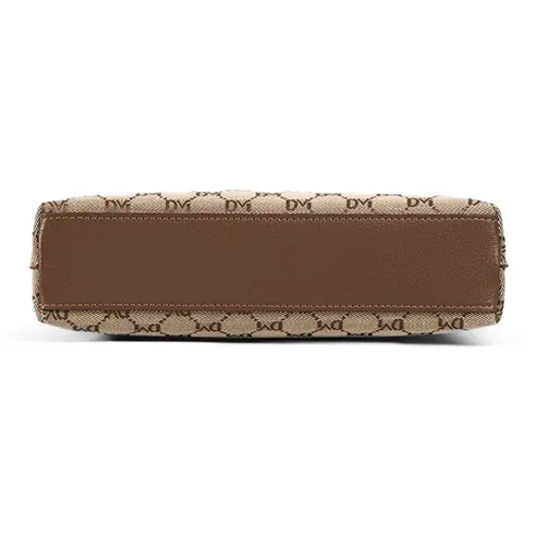 VINEY Fabric Shoulder Bag, Crossbody Bag Regular Women's Coffee-4