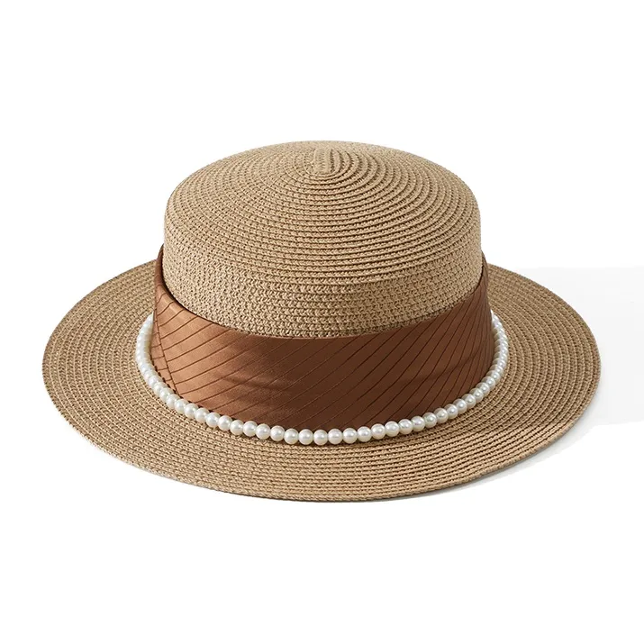 NANJIREN Straw Woven Sun Protection Hats Women's-5