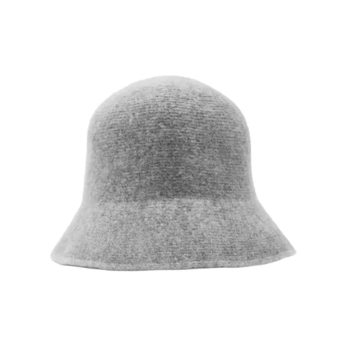 ZARA Wool Blend Bucket Hats Women's Gray/Brown