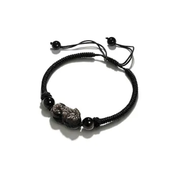 SWEET PLANET Obsidian Rope Bracelets Unisex