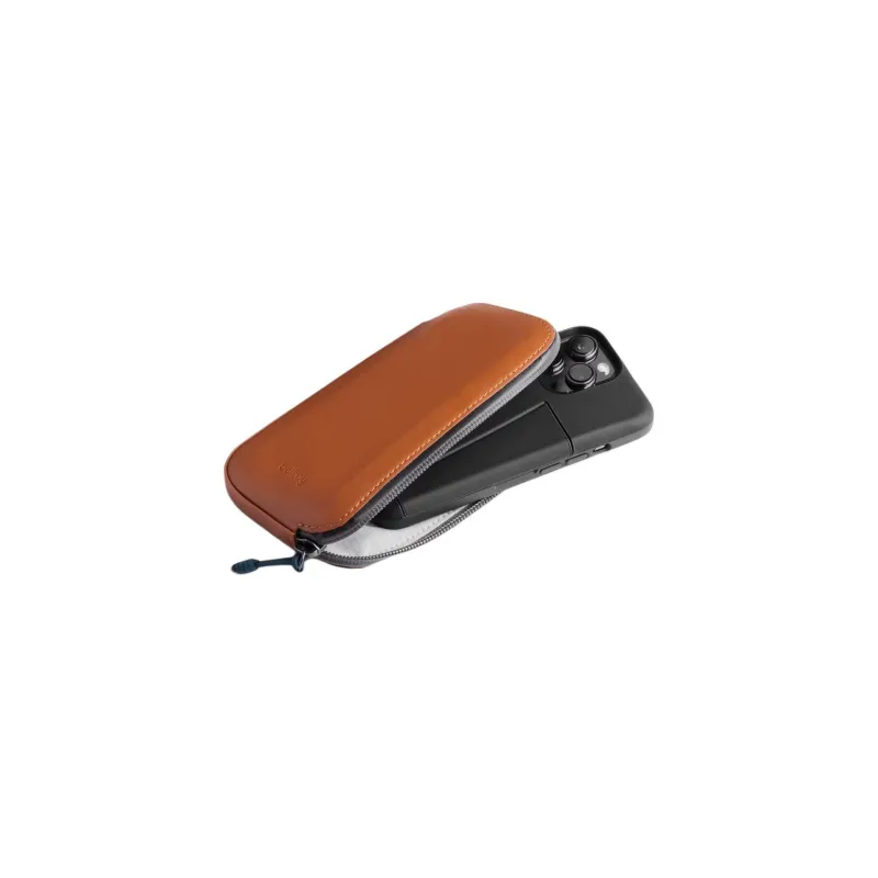 BELLROY Leather Clutch Men's Orange-4