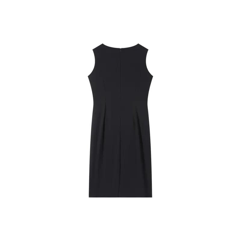 Romon Sleeveless Dress Women's Navy Blue-1