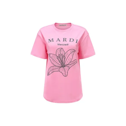 MARDI MERCREDI T-Shirts Unisex Castle Rose Pink Oasis Gray