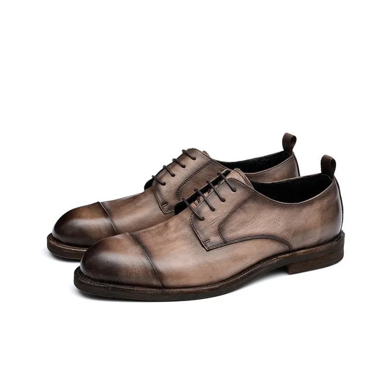 ASTON M.JAZZ Dress Shoes Men Low Top Black, Brown, Gray-9