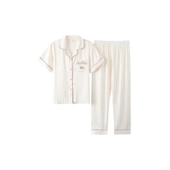 The Story Of The Flower Season Pajama Set Women's White