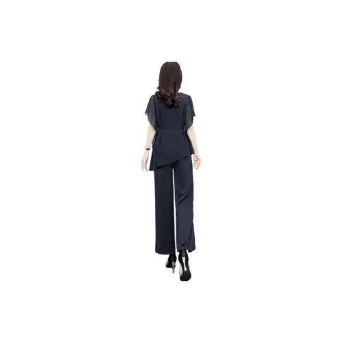 Cypress House Casual Suit Women's Navy Blue