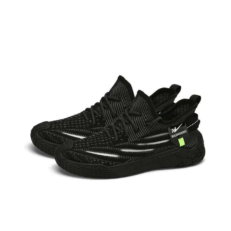 Binary Low Top Running Shoes Men's Black-4